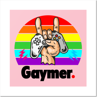 Gaymer the pride month computer gamer Posters and Art